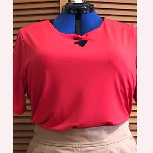Chico's Brand Red Basic Shell Top XL $15.00
